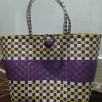 سبد (زنبیل) تسمه ای بافت درجه یک هندیجان