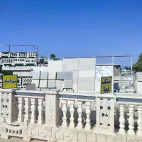 نرده سنگی، دورباغچه، جدول و موزاییک