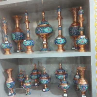 قندان و گلدان مسی اقساط ۲۴ماهه بازنشسته|صنایع دستی و سایر لوازم تزئینی|تبریز, |دیوار