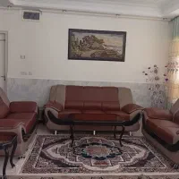 مبلمان چرمی ۱۰ نفره سالم + میز عسلی و میز جلو مبلی