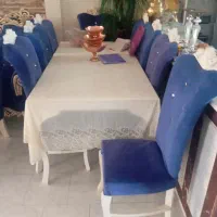 میز نهار خوری در حد نو 8نفره