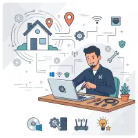 نصب ویندوز و خدمات کامپیوتری در محل