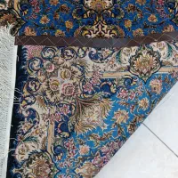 قالیچه طرح سالاری سورمه ای چله ابریشم ۵۵رج|فرش|کرج, اسدآباد|دیوار