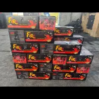 زغال فشرده پسته کارتن 7 کیلویی ((Fair))برند فایر