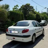 پژو 206 SD V9 اتومات 1390 سفید بسیار سالم