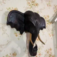کله فیل چوبی انتیک وقدیمی|صنایع دستی و سایر لوازم تزئینی|تهران, فرودگاه مهرآباد|دیوار