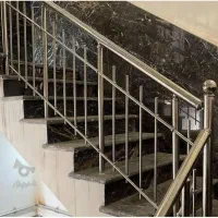 نرده استیل الومینیوم استاتیک شیشه ای حفاظ بانکی