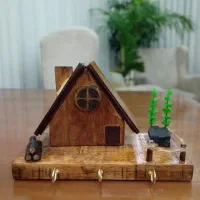 جاکلیدی و جا عودی چوبی و دست ساز