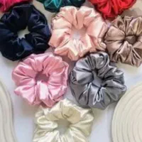 کش مو اسکرانچی جنس ساتن ابریشم