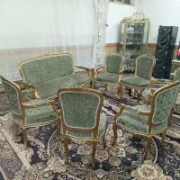 مبل استیل با میز ناهارخوری