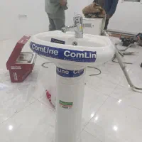 یک عدد روشویی استفاده نشده نو نو با سه عدد شیر