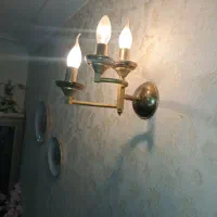 لوستر برنجی ۱۲شاخه|لوستر و چراغ آویز|رشت, معلم|دیوار