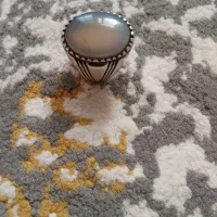 یک انگشتر دوقاب کار استاد جمالی نقره 95