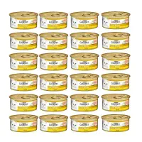 کنسرو گربه گورمت گوشت گاو وزن 85 گرم بسته 24 عددی