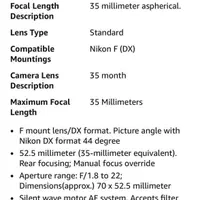 Nikkor Lens لنز حرفه ای|دوربین عکاسی و فیلم‌برداری|تهران, صادقیه|دیوار