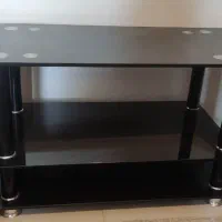 میز تلویزیون شیشه ای محکم و سالم