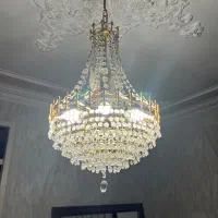 لوستر/ کریستال ایتالیایی/ بدنه برنج|لوستر و چراغ آویز|شهریار, شهریار|دیوار