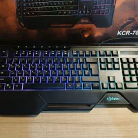 کیبورد نیمه مکانیکال RGB KCR-7000B فاطر