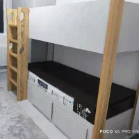 تخت نوجوان دوطبقه در حد نو