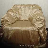 مبل راحتی  مخمل و چرم