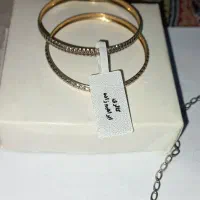 سرویس النگو نوزاد زنجیر پلاک طلا|جواهرات|نسیم‌شهر, |دیوار