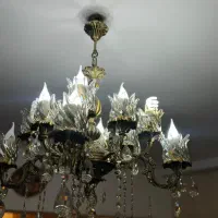 لوستر برنجی|لوستر و چراغ آویز|قزوین, |دیوار