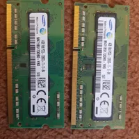 دو عدد رم ۴ گیگ لپتاب مدل pc3l ddr3