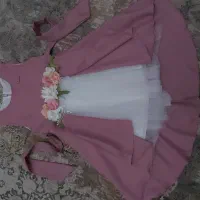 پیراهن مجلسی کرپ مناسب ۲تا ۴سال|کفش و لباس بچه|ساری, |دیوار