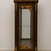 بوفه تمام چوب کلاسیک گل برجسته