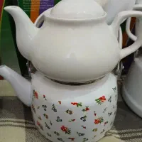 کتری قوری لعابی و قابلمه سایز 33
