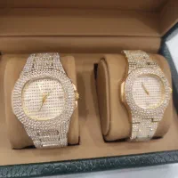 ساعت مچی ست و تک فول نگین رنگ ثابت