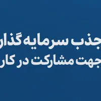 جذب سرمایه گذار جهت مشارکت در کار