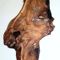 ساعت روستیک چوب طبیعی