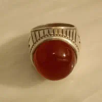 انگشتر نقره یاقوت