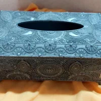 جا دستمالی نو به همراه جعبه جنس پلاستیکی  فشرده