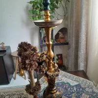 یک عدد قلیان باشیشه و شلنگ و سری، توپر وزیبا