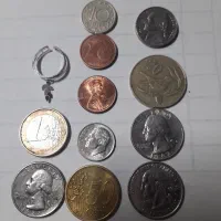 ۱۱ عدد سکه قدیمی کلکسیون قدمت بالا عتیقه