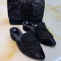 صندل مخمل ترک جلوبسته و جلو باز