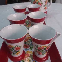سرویس پارچ لیوان با سینی روسی ۹۶ ساله