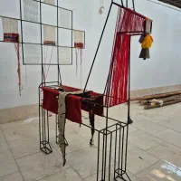 مجسمه فلزی نماد بز کوهی در گلیم سیرجان|گلیم، جاجیم، گبه|کرمان, |دیوار