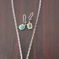زنجیروگوشواره نقره