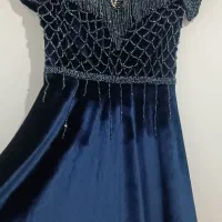 لباس مجلسی مخمل منجوق دوزی شده