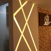 اجرا وفروشنورپردازی،لاین خطی،نما،ابنما،محوطه