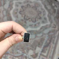 انگشتر نقره عقیق سیاه