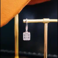 گوشواره نقره میکرو آب طلا قالب طلا کد datis-015