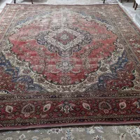 فرش دستبافت عتیقه. پشم و رنگ گیاهی