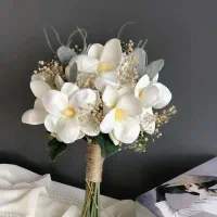 دسته گل عروس مصنوعی درجه یک|گل مصنوعی|ساری, |دیوار