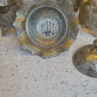 ست لیوان و قندان آب نقره ترک|ظروف سرو و پذیرایی|تهران, عبدل‌آباد|دیوار
