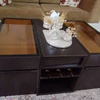 میز جلو مبلی همراه ۴ عدد میز عسلی