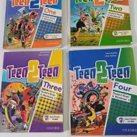 کتاب زبان تین 2 تین ۱،۲،۳،۴ تمیز در حد نو